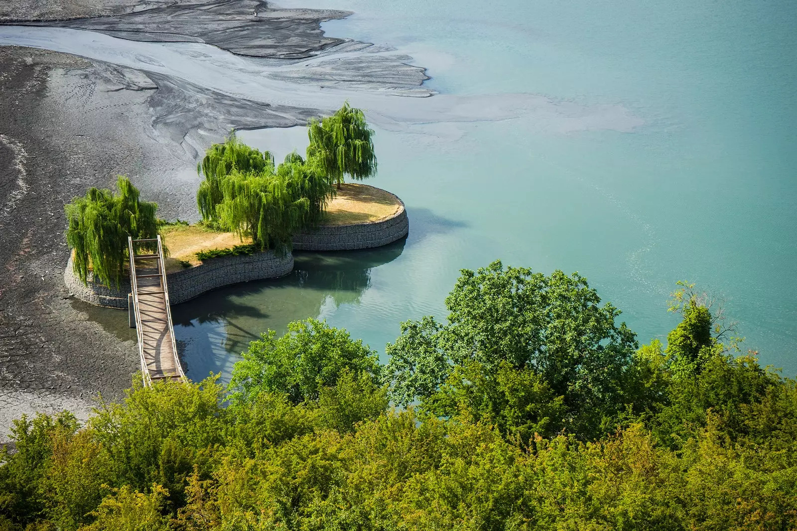 Jezero Kvareli v Gruzii