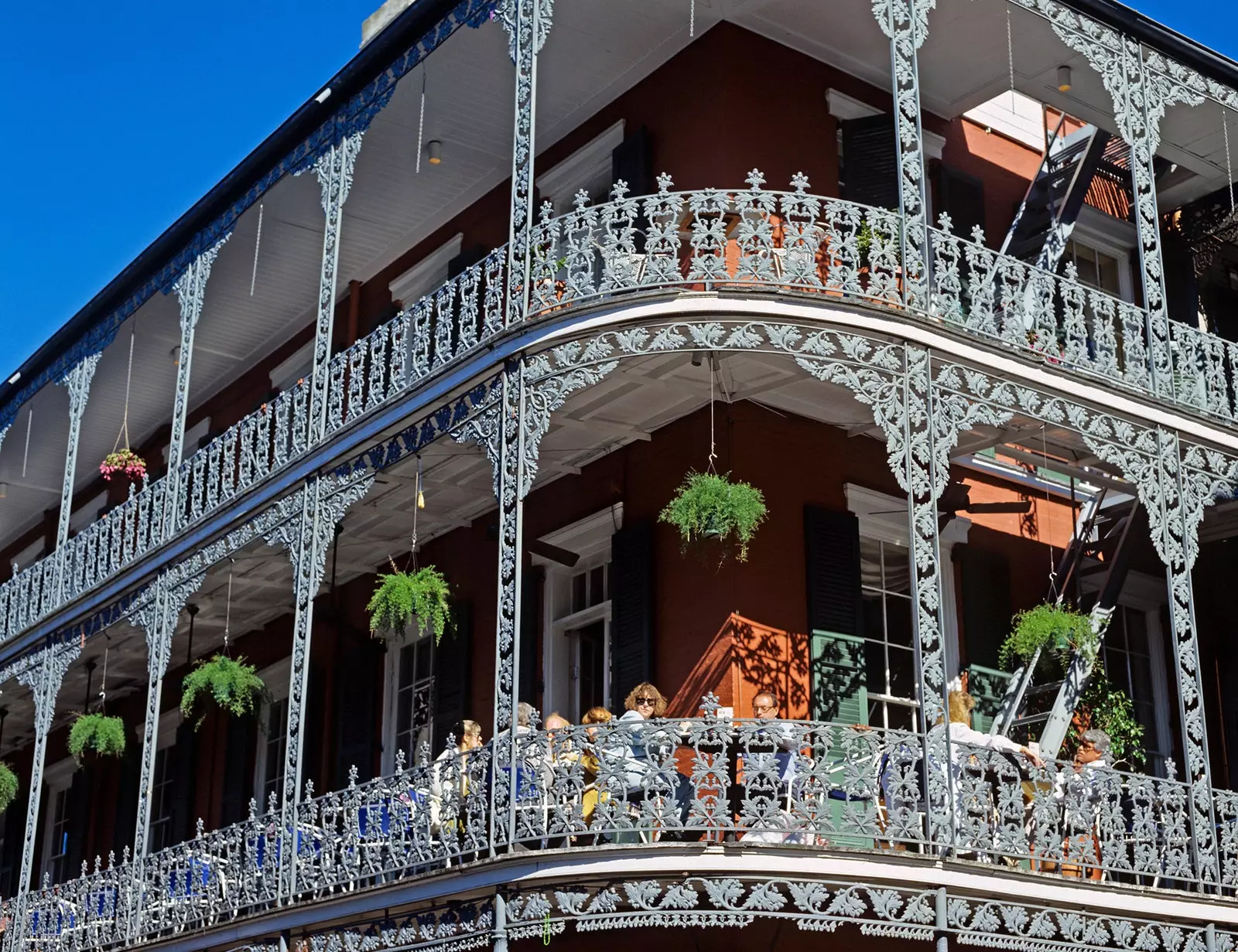 The most famous balcony in the United States behind the White House