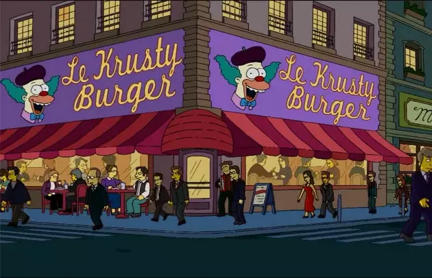 Krusty Burger v Parizu