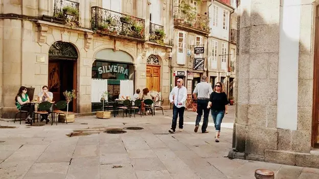 Tankning i Santiago de Compostela: var man kan äta och dricka