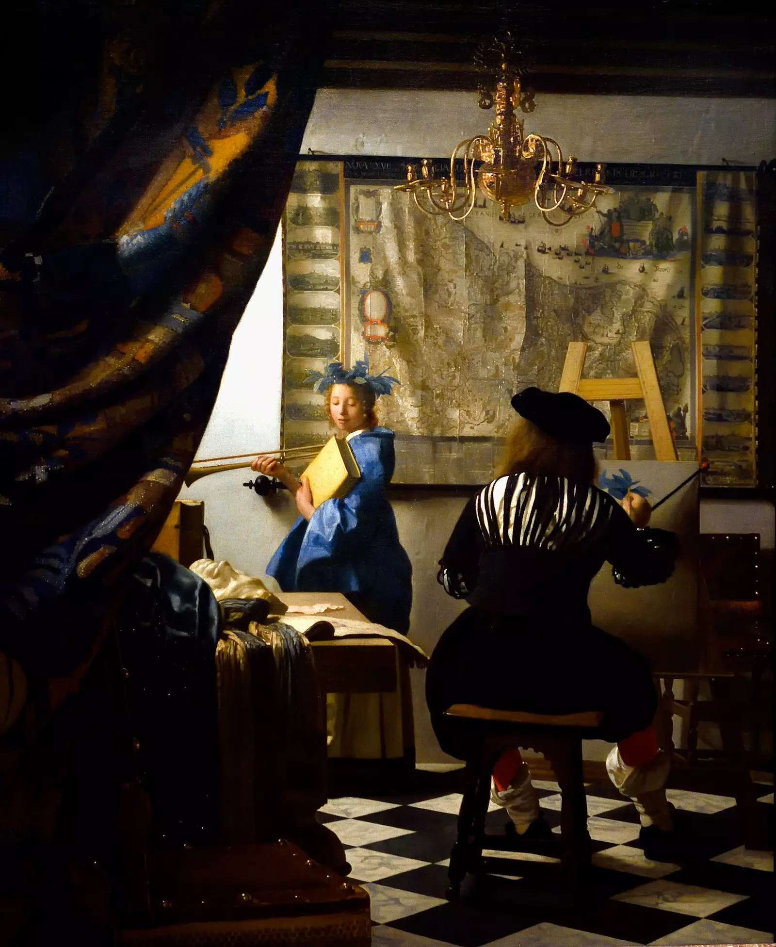 Johannes Vermeer „A festészet művészete”.