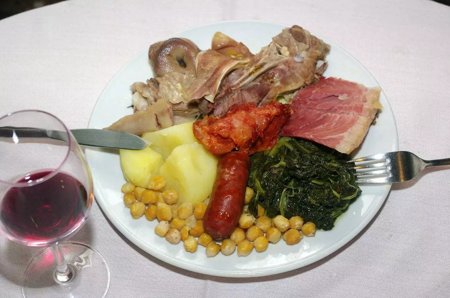 Cocido från restaurangen Galicia