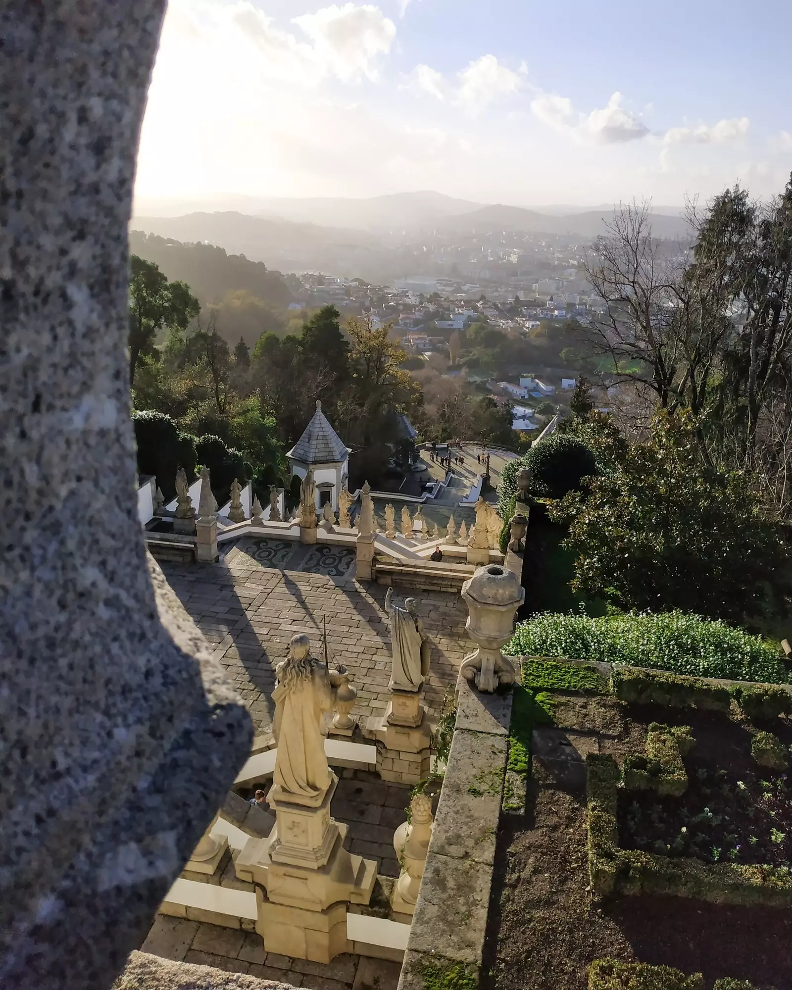 Sanctuary Bom Jesus do Monte'den manzaralar, inanılmaz