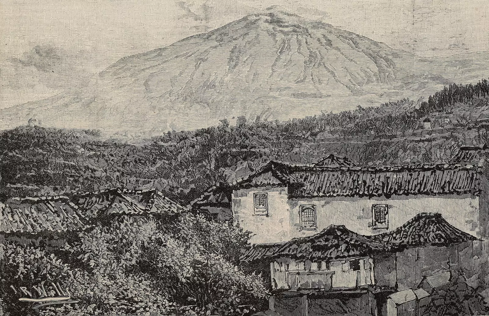 Gunung Teide dari Icod de los Vinos