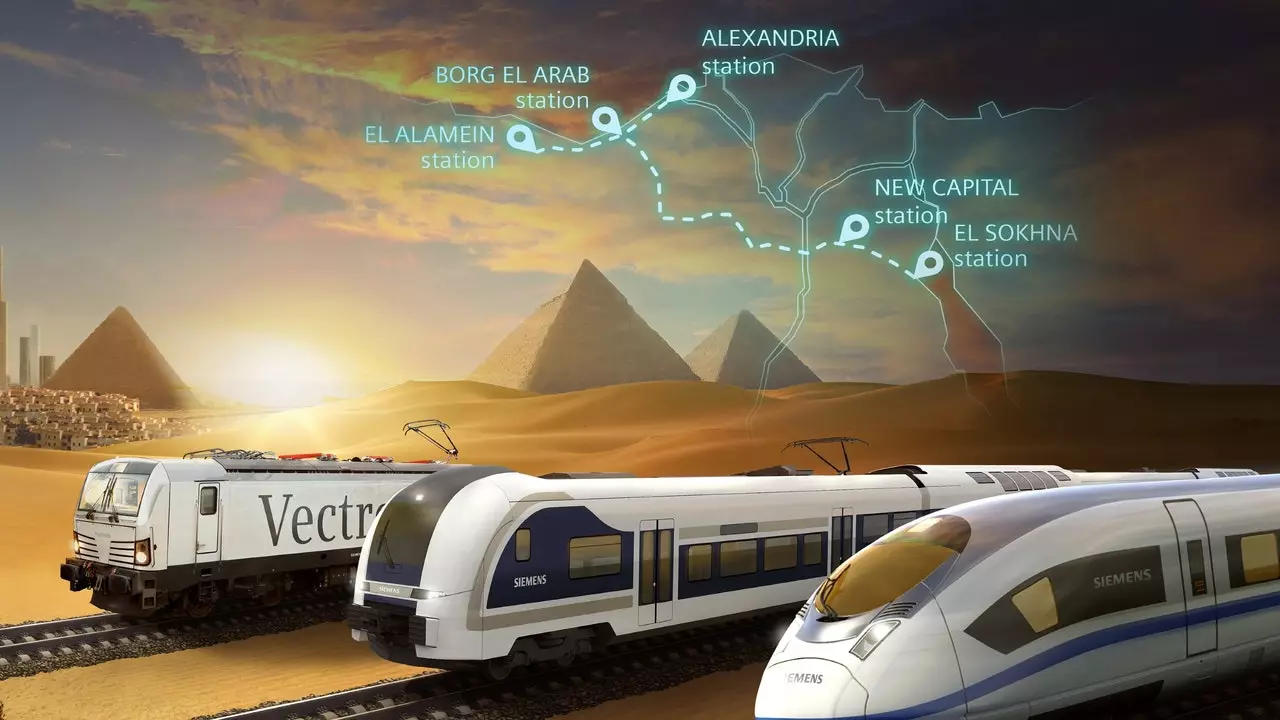 سيربط أول قطار فائق السرعة في مصر البحر الأحمر بالبحر الأبيض المتوسط