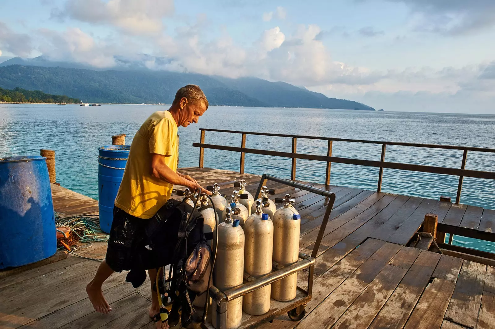 Tauchen auf der Insel Tioman, Malaysia