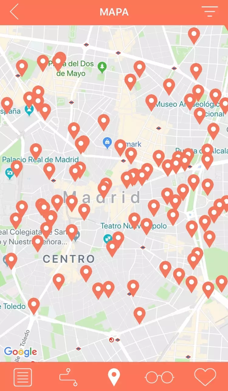 Madrid arkitektúr app