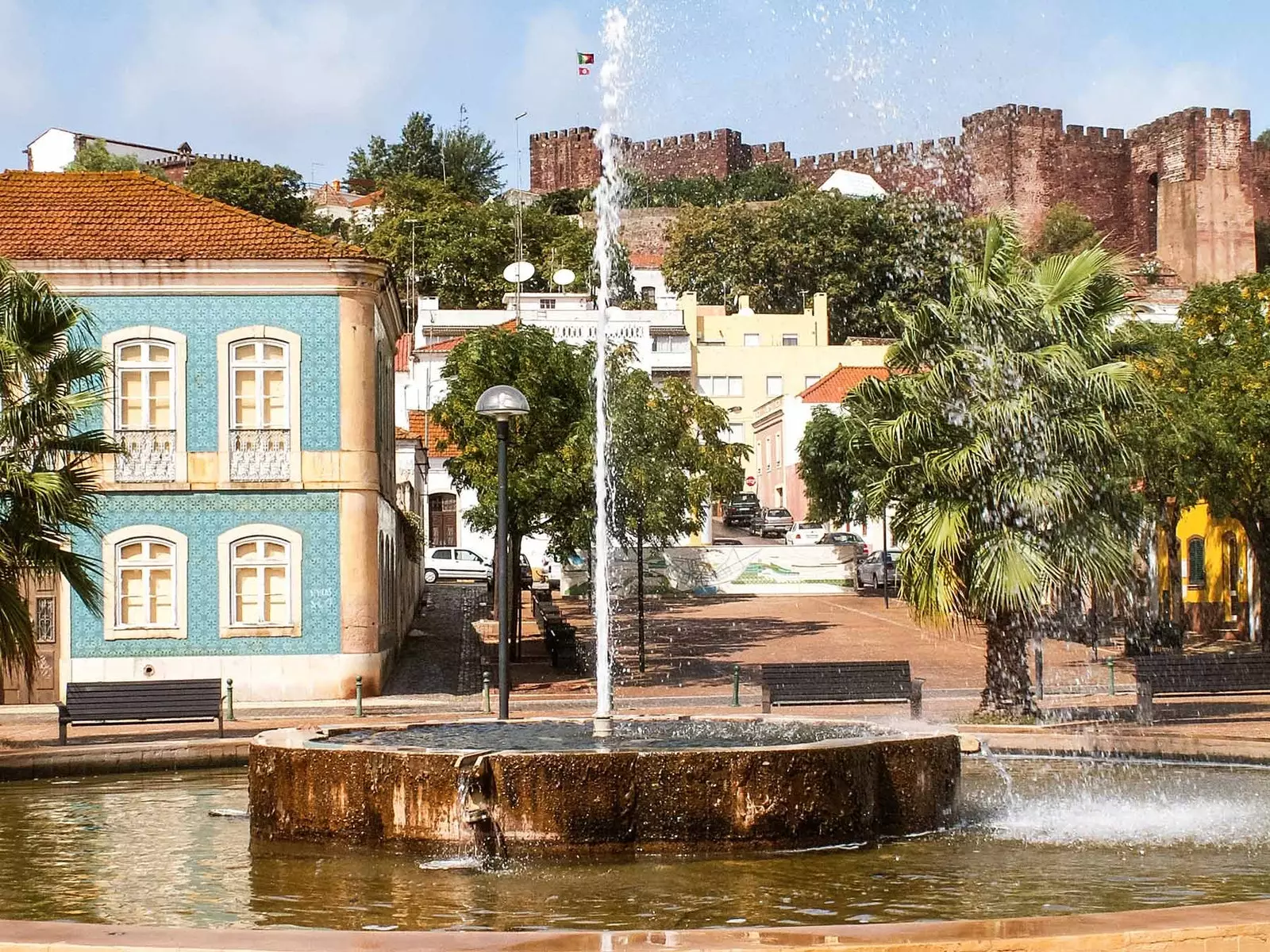 Silves with the castle as a backdrop