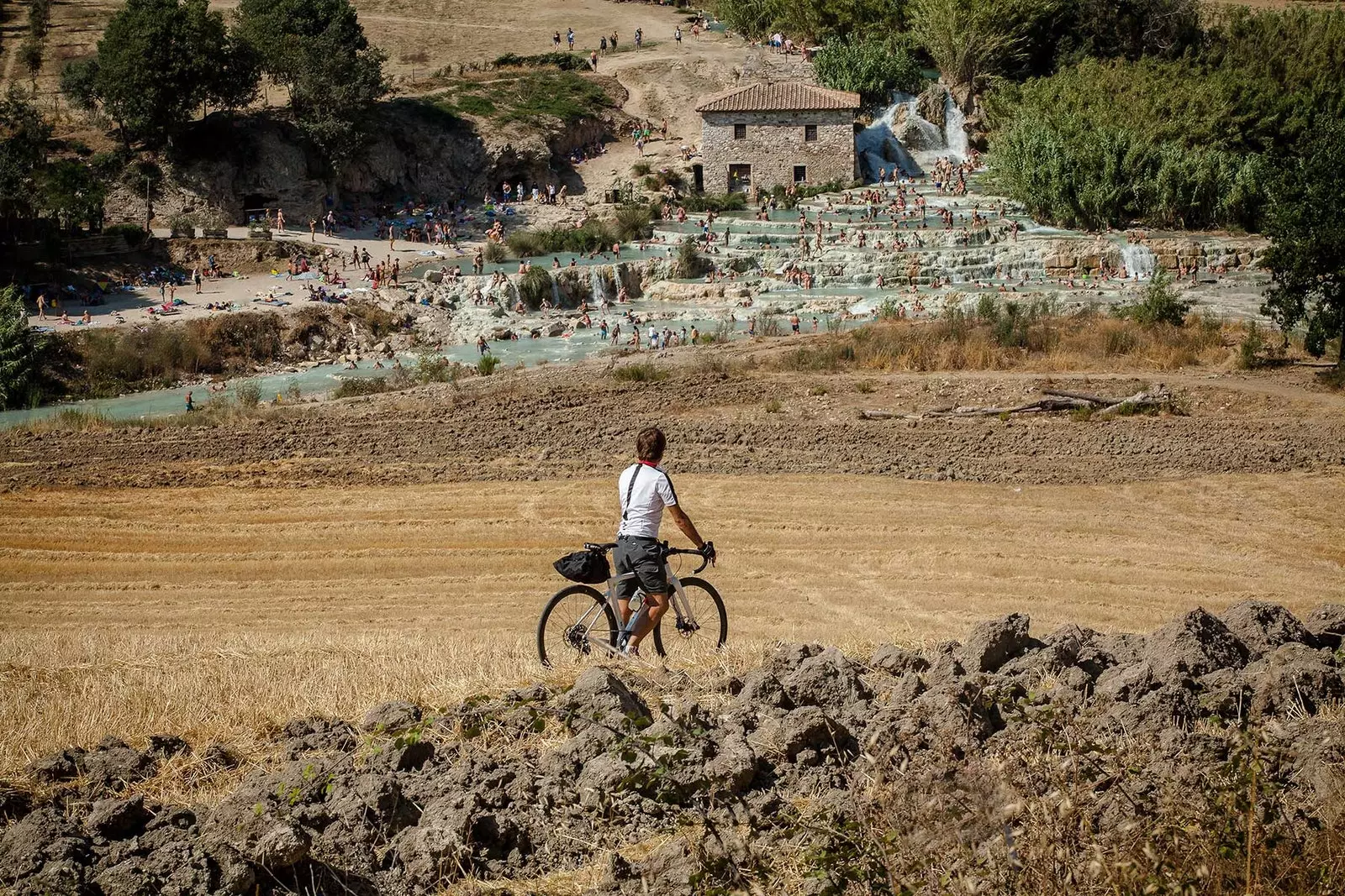 Saturnia termiske vandfald mirakel af naturen