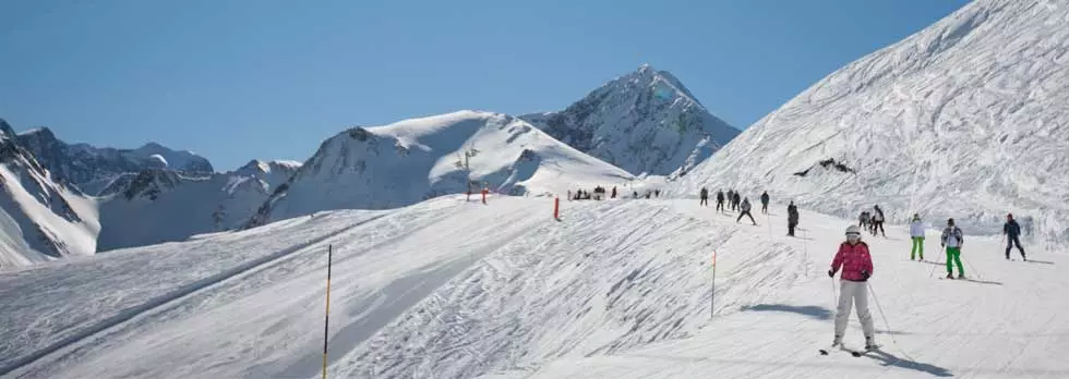 L'area di discesa della stazione di Peyragudes