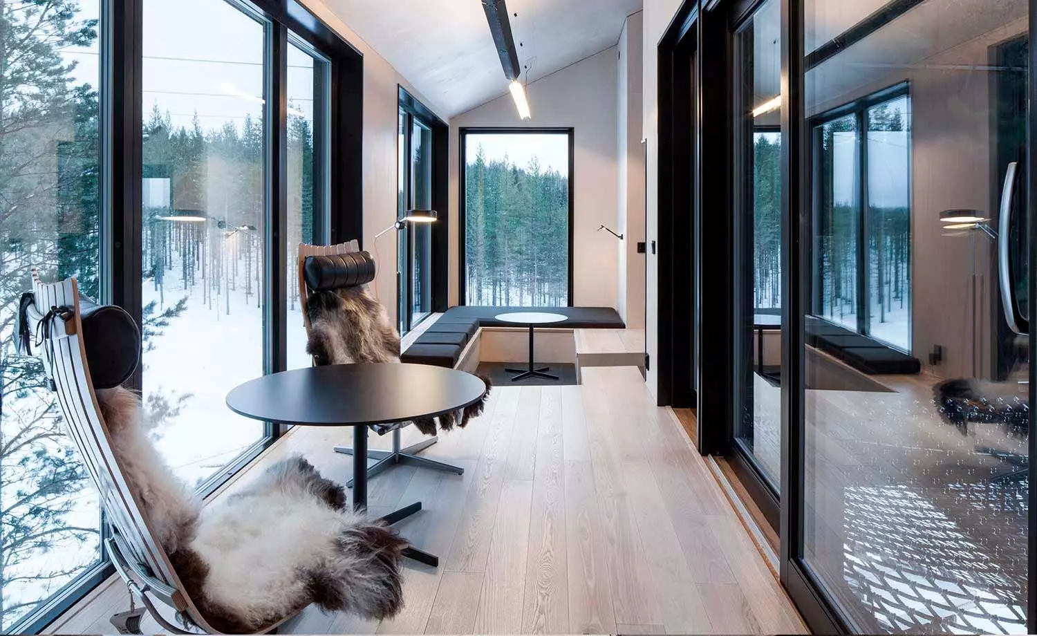 De 7. Raum vum Snøhetta Bamhaus am Bam Hotel Schweden