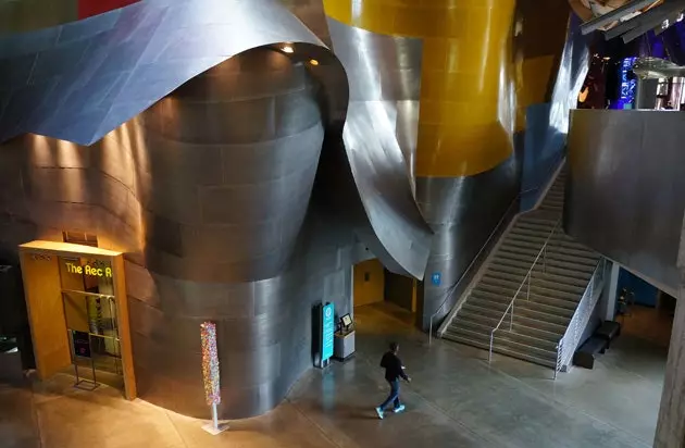 Het Seattle Science Fiction Museum is gehuisvest in een Gehry-gebouw