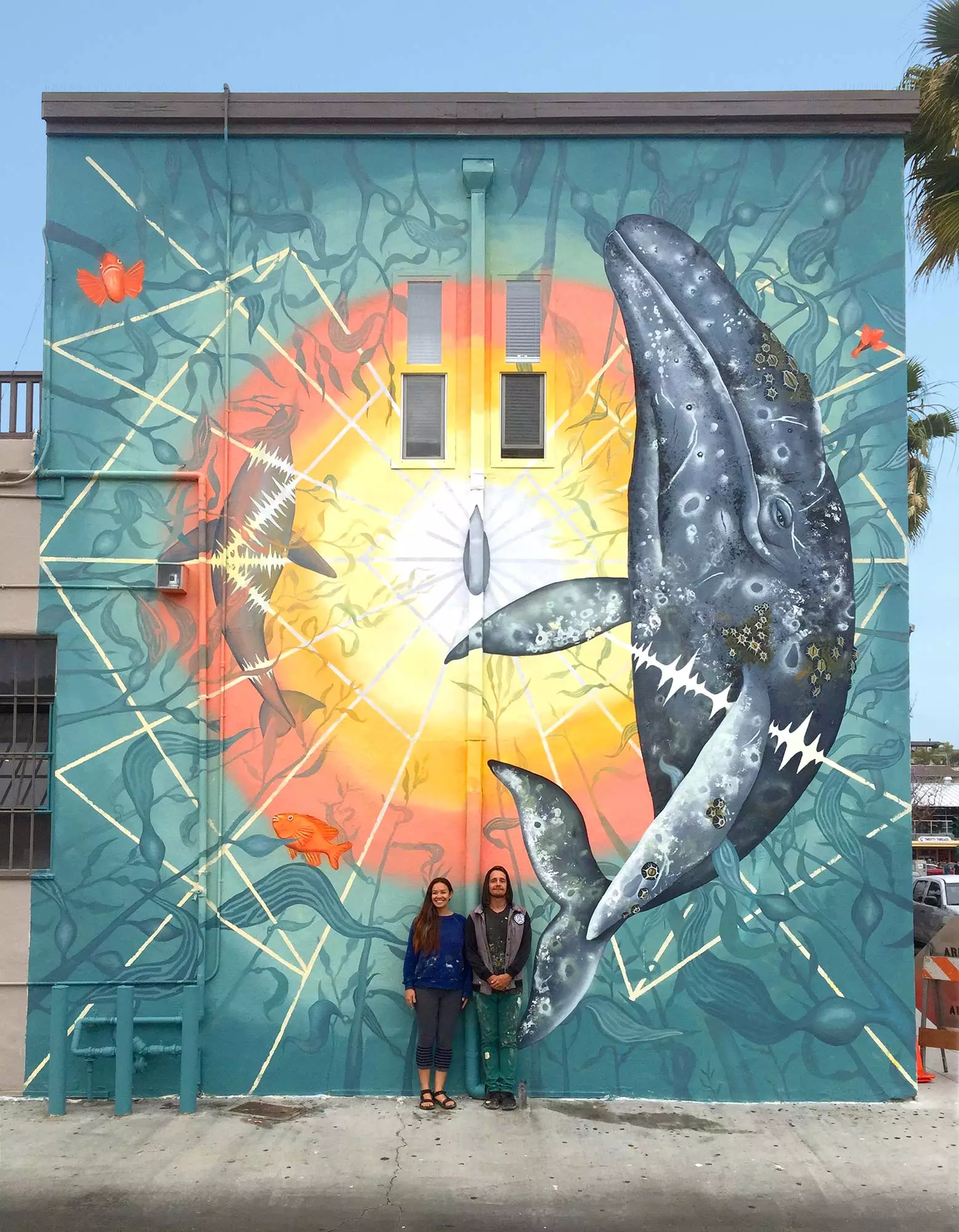 Mural Aaron Glasson dan Celeste Byers di California