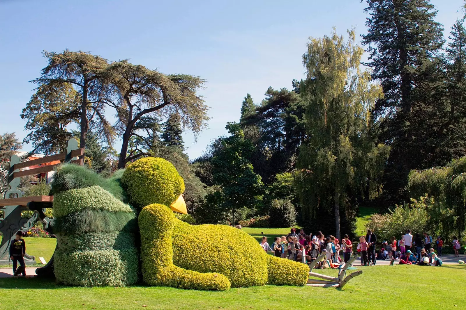 Կլոդ Պոնտիի աշխատանքը «Jardin des plantes»-ում 2014 թ.