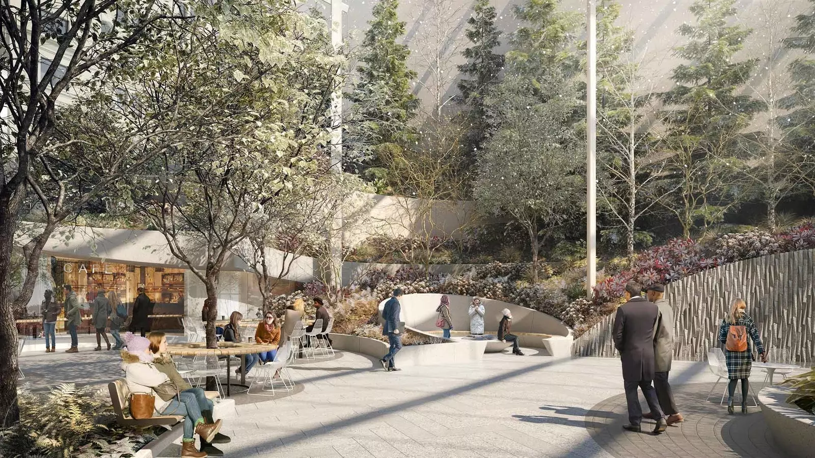 The garden will be 50 times larger than the current public space