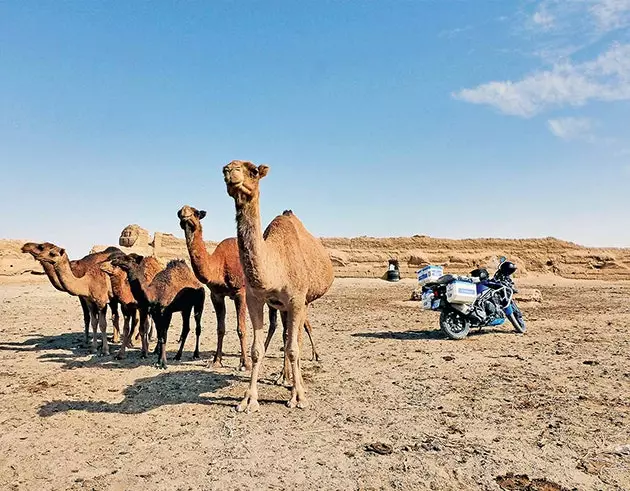 Caravanserai á íranska silkiveginum