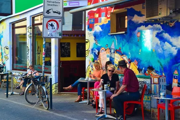 Bremen'in alternatif mahallesi Das Viertel