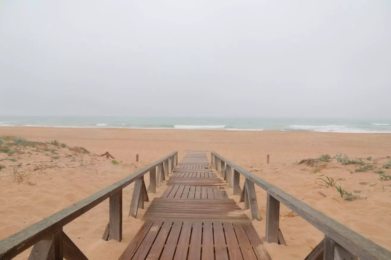 el palmar beach in winter