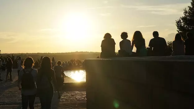 マドリッドの夕日