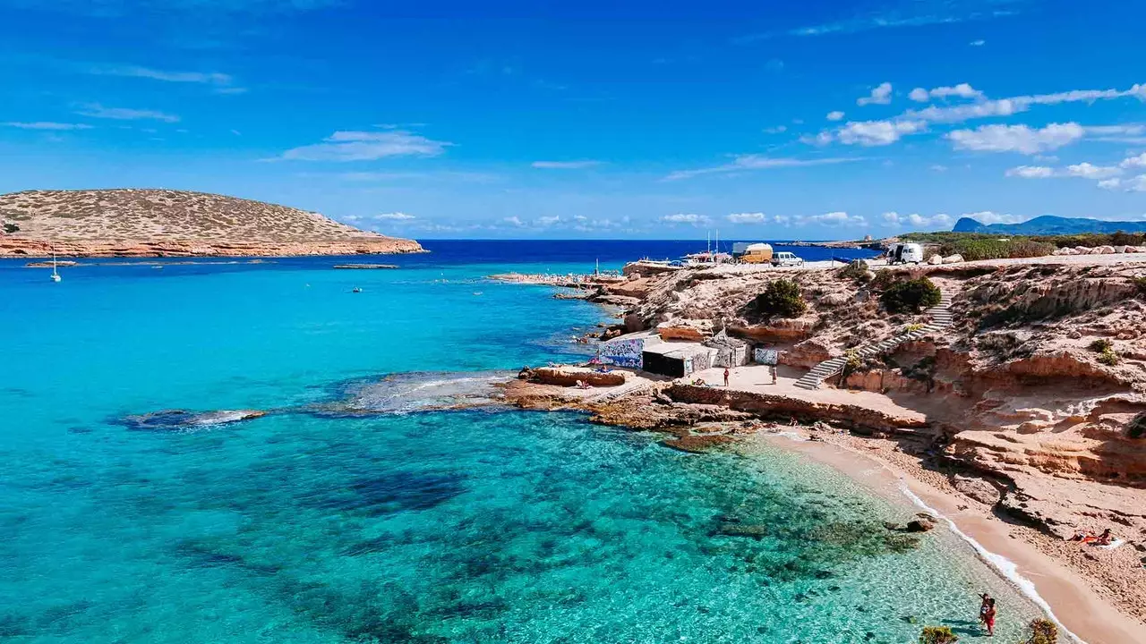 Platges de Comte, comme il est difficile de choisir une plage au paradis d'Ibiza !