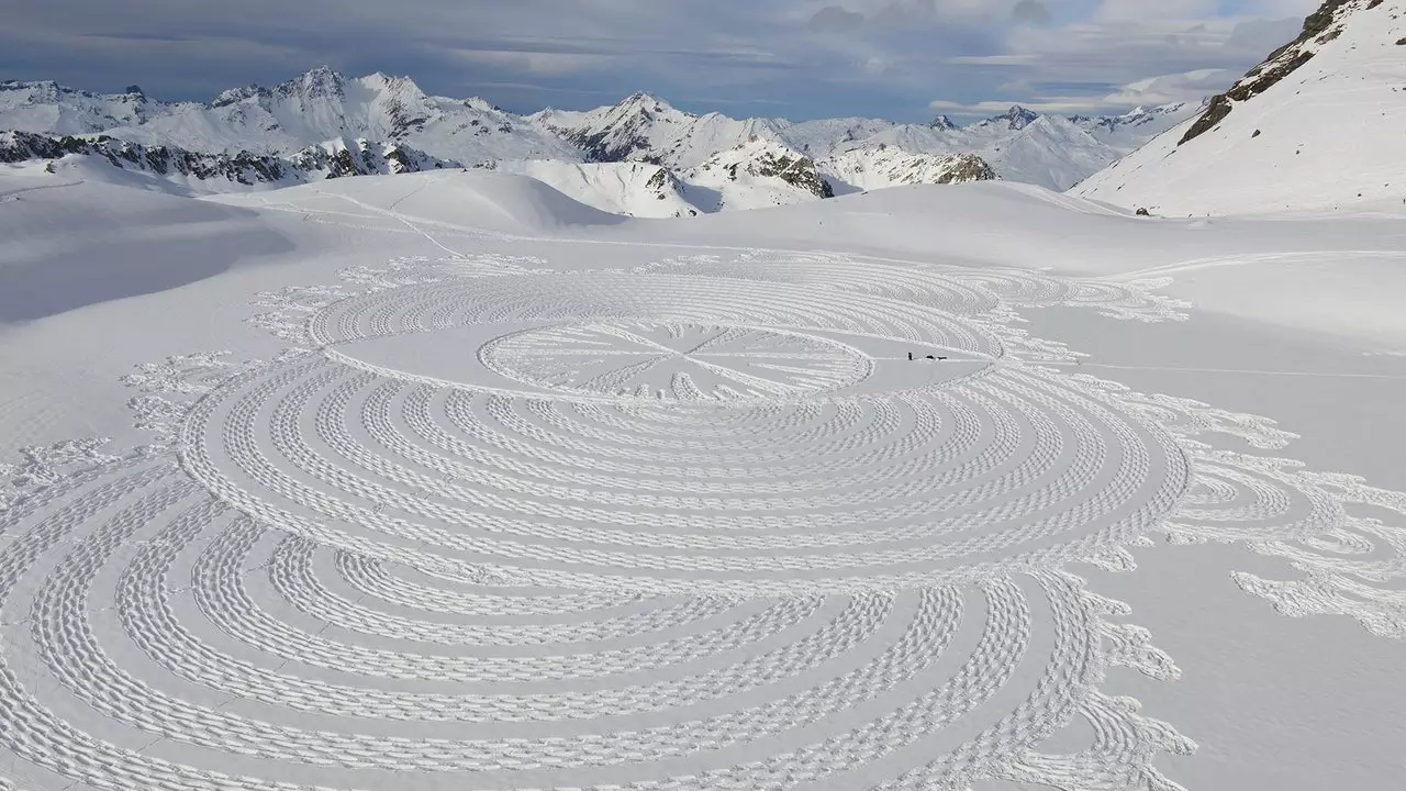 Esses são os desenhos na neve que estão fazendo sucesso no Instagram