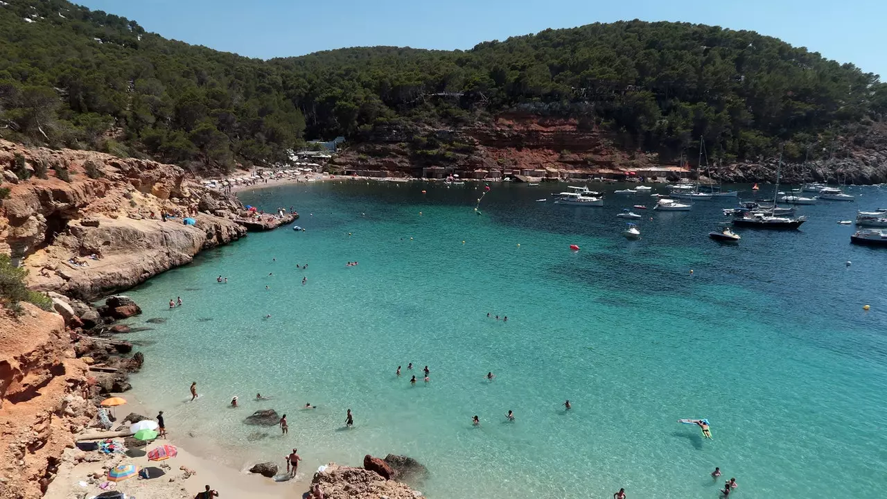 Cala Saladeta: mwongozo wa kutumia na kufurahia paradiso hii ya Ibizan