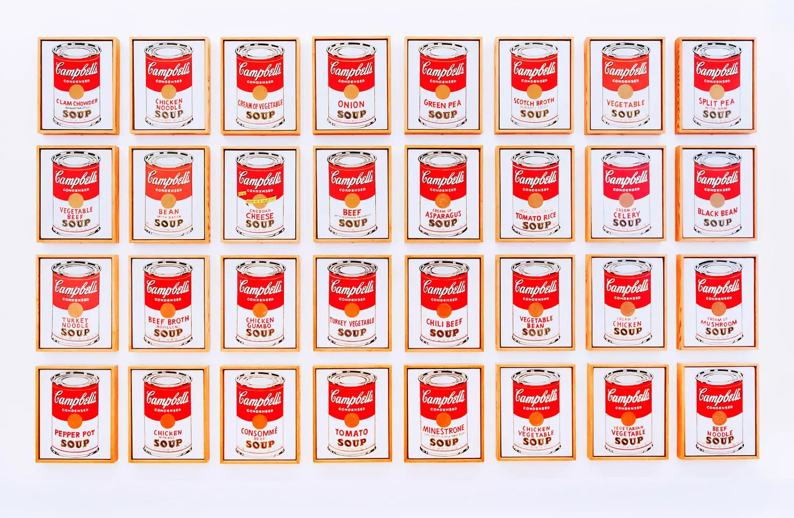 Voyage vers un tableau 'Campbells Soup' d'Andy Warhol