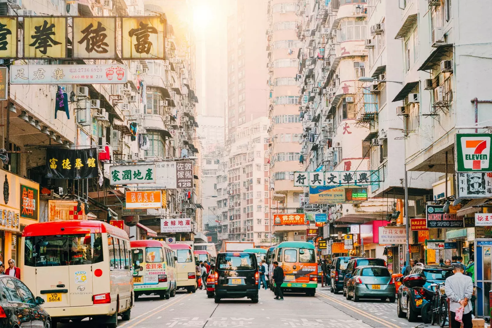 De chaotesche Quartier vu Mongkok