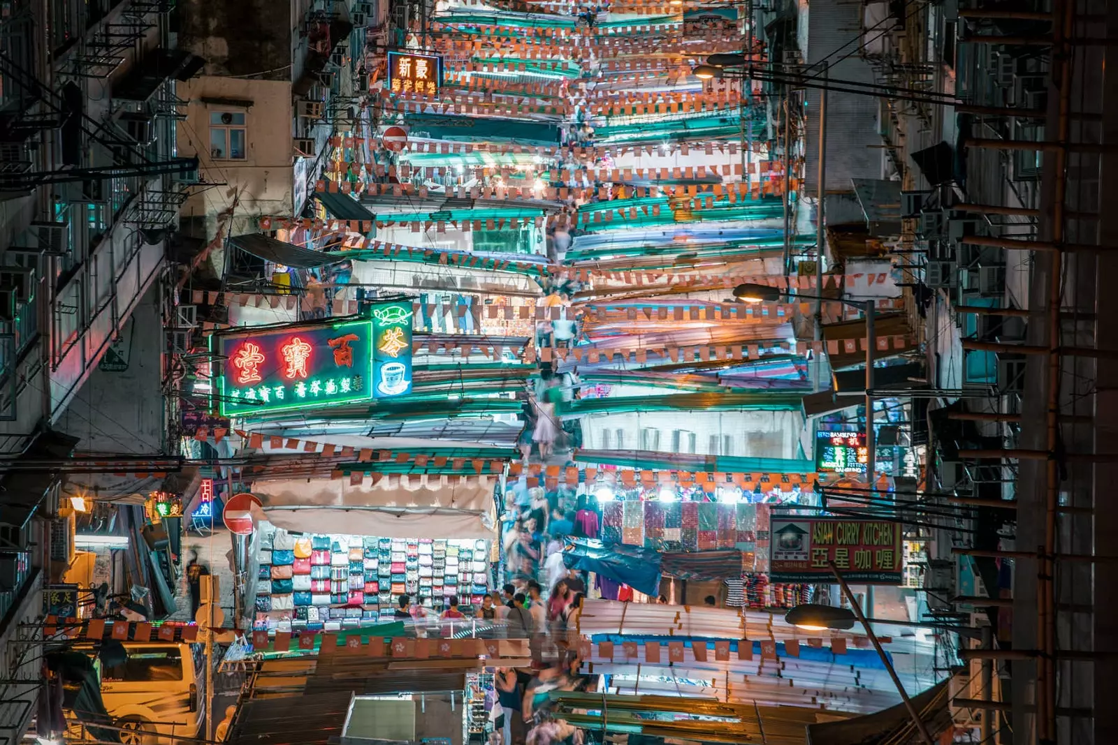 Gerai jalan di Temple Street