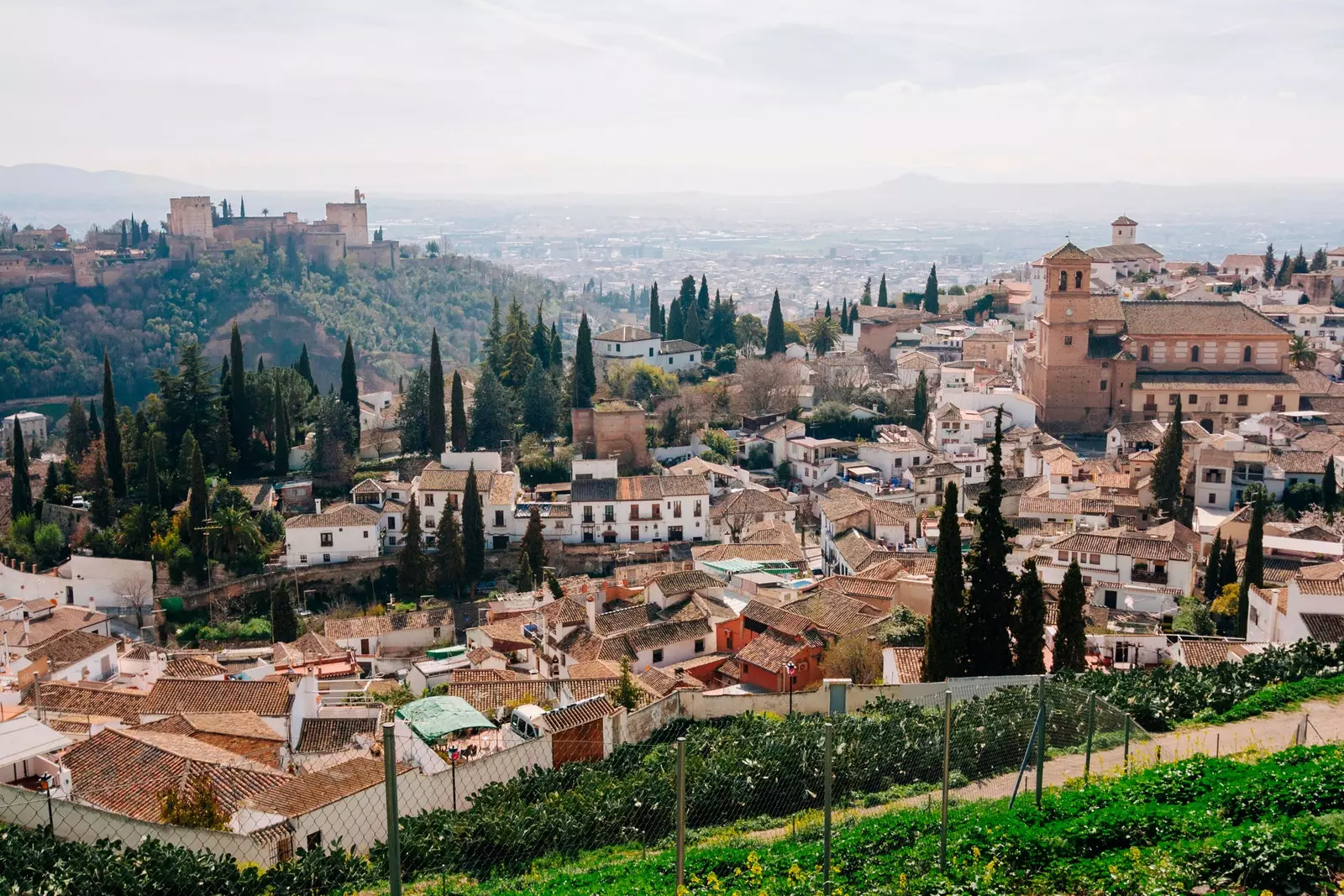 Kilátás a Mirador de San Miguel épületéből