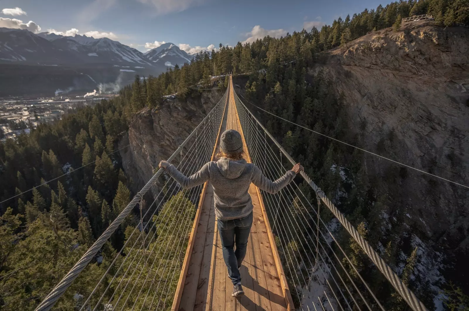 Golden Skybridge au Canada.