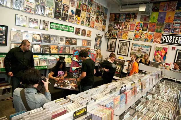 Amoeba Records er vinsæll staður fyrir tónlistarstjörnur eins og Slash