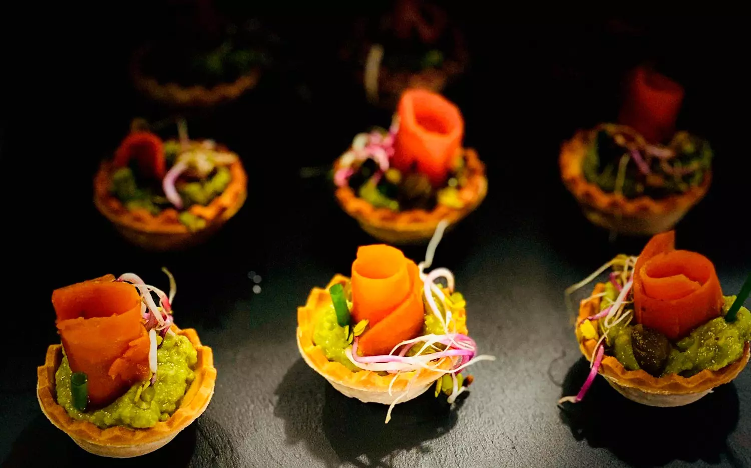 Chef Adrin Muser's Mock Gerookte Zalm Canapes