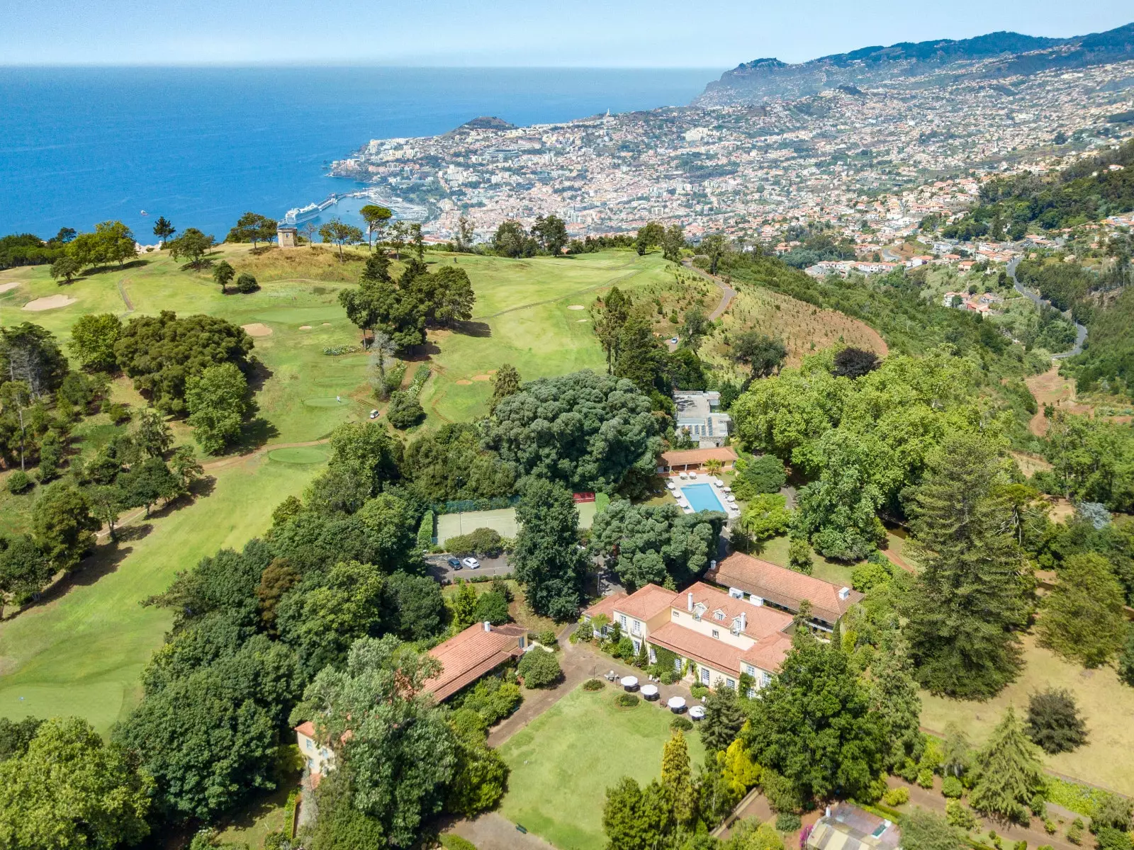 Hotel Casa Velha do Palheiro жана анын айланасындагы жашыл аймак