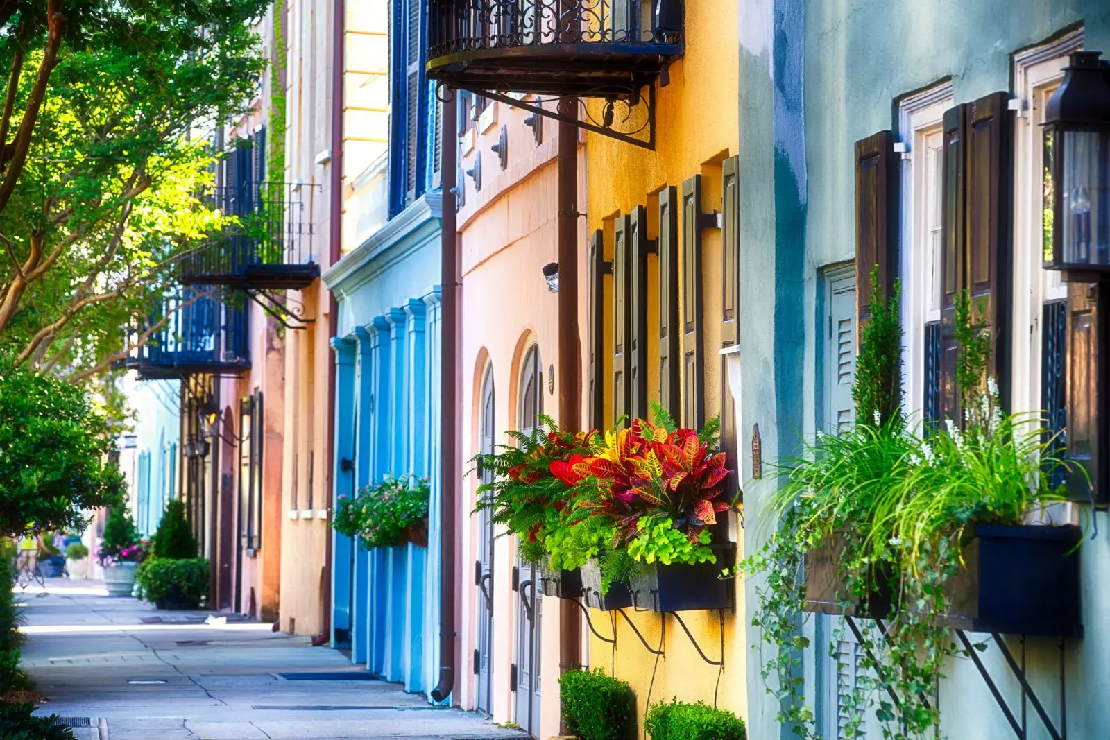 Regenbogenstraße in Charleston.