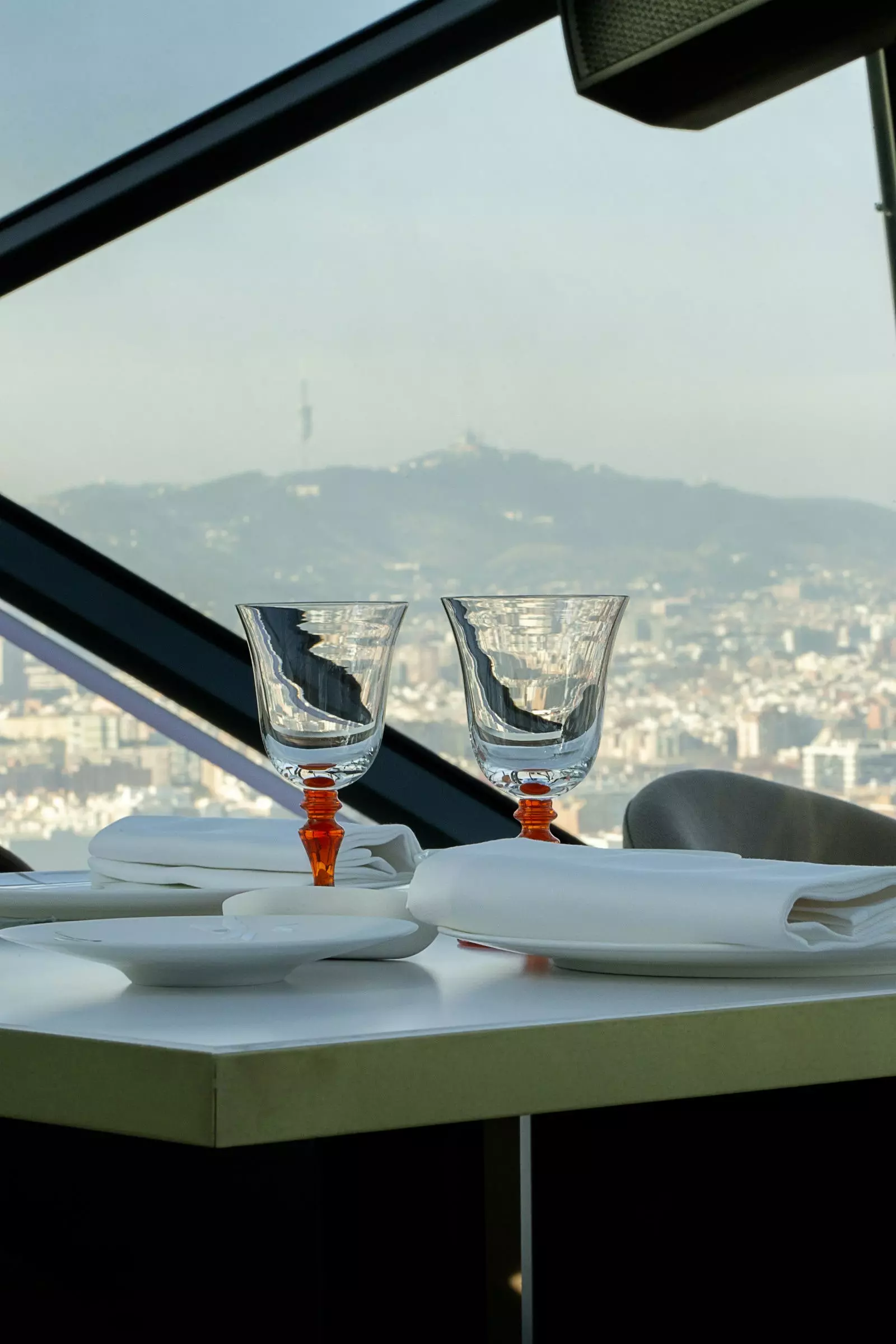 To enjoy the views of Barcelona.