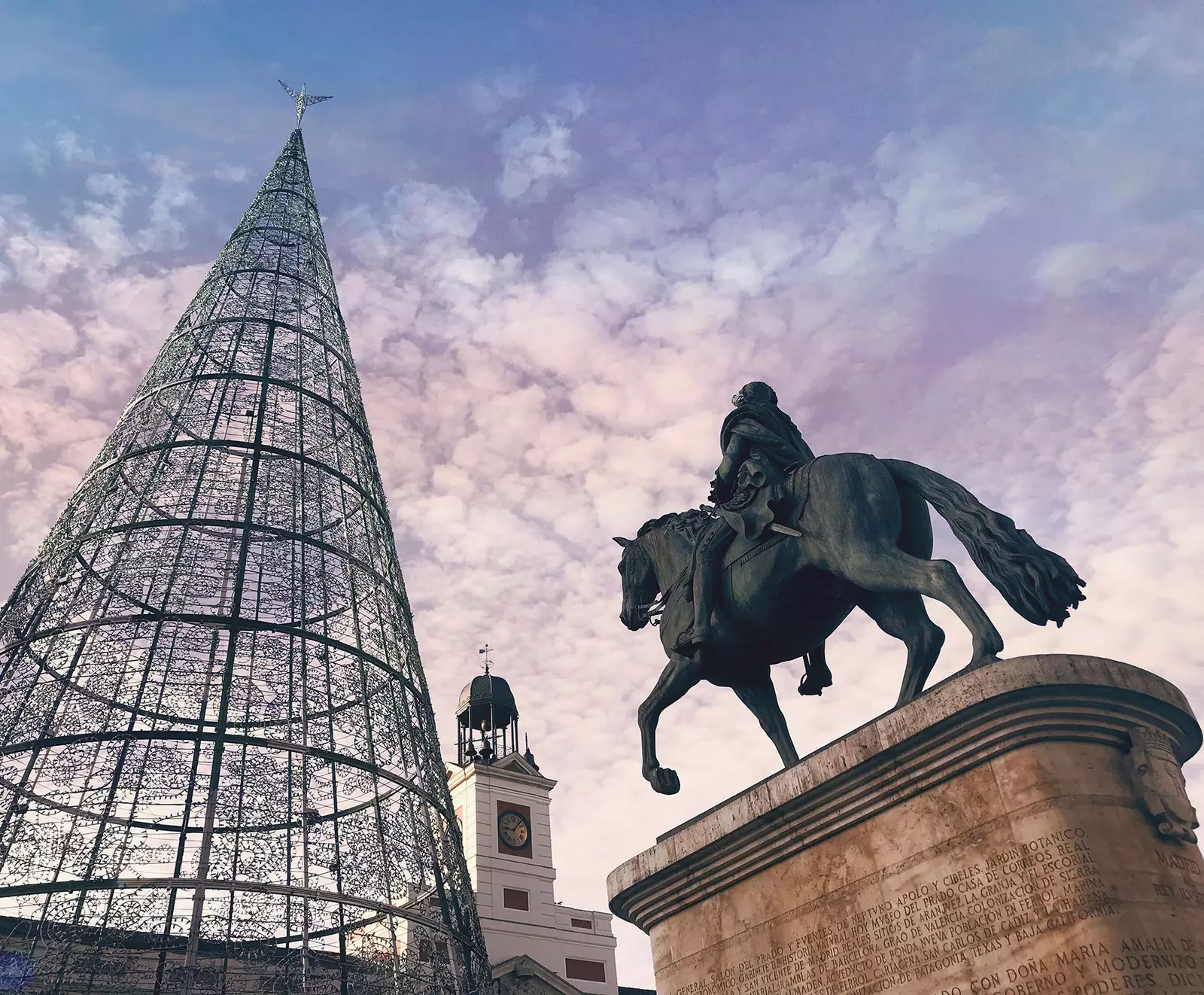 Vianočný strom Puerta del Sol Madrid