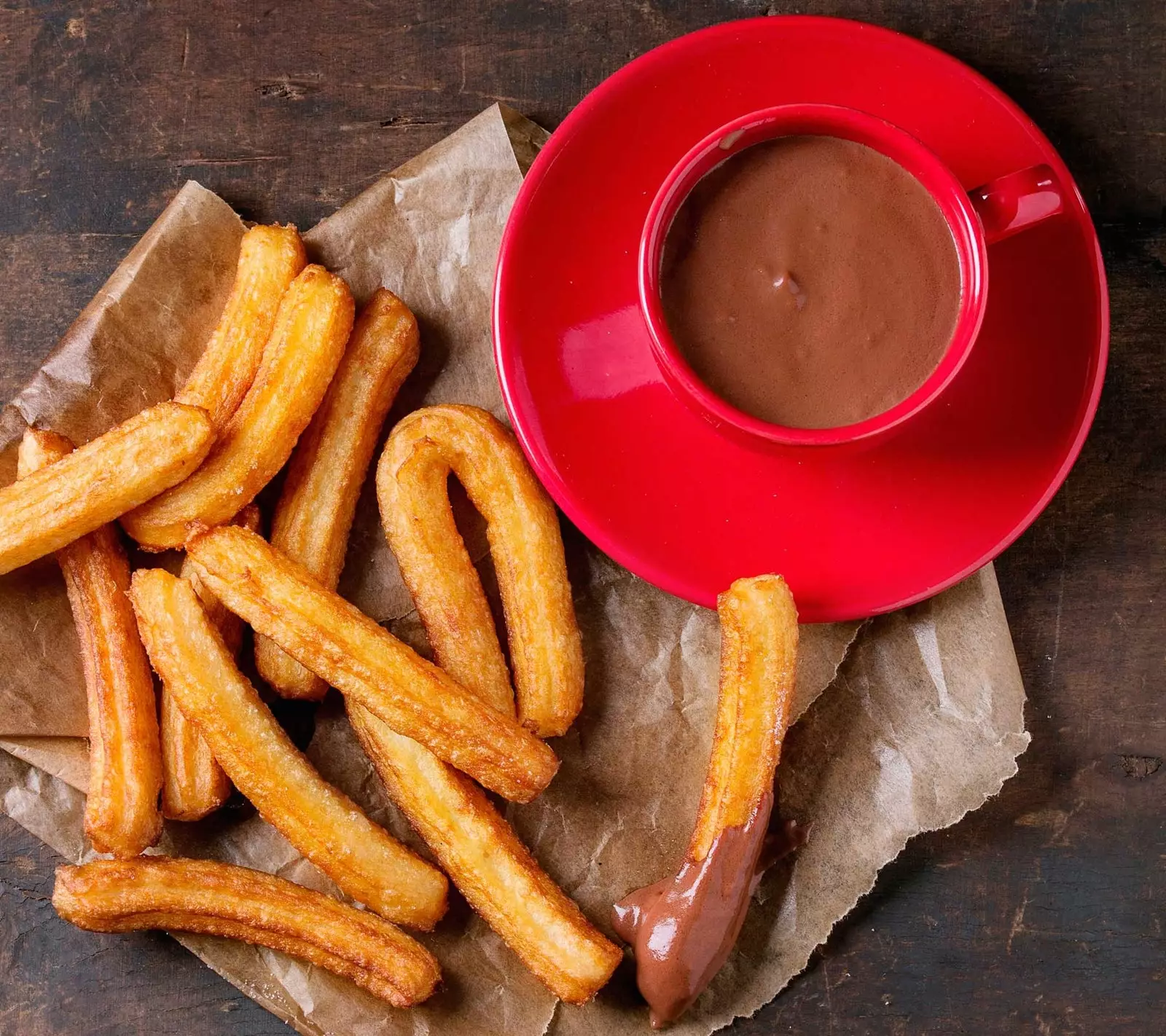 Churros mit Schokolade