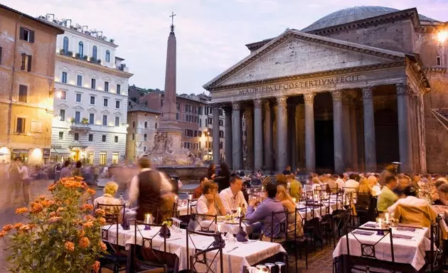 Alfresco voor het Pantheon