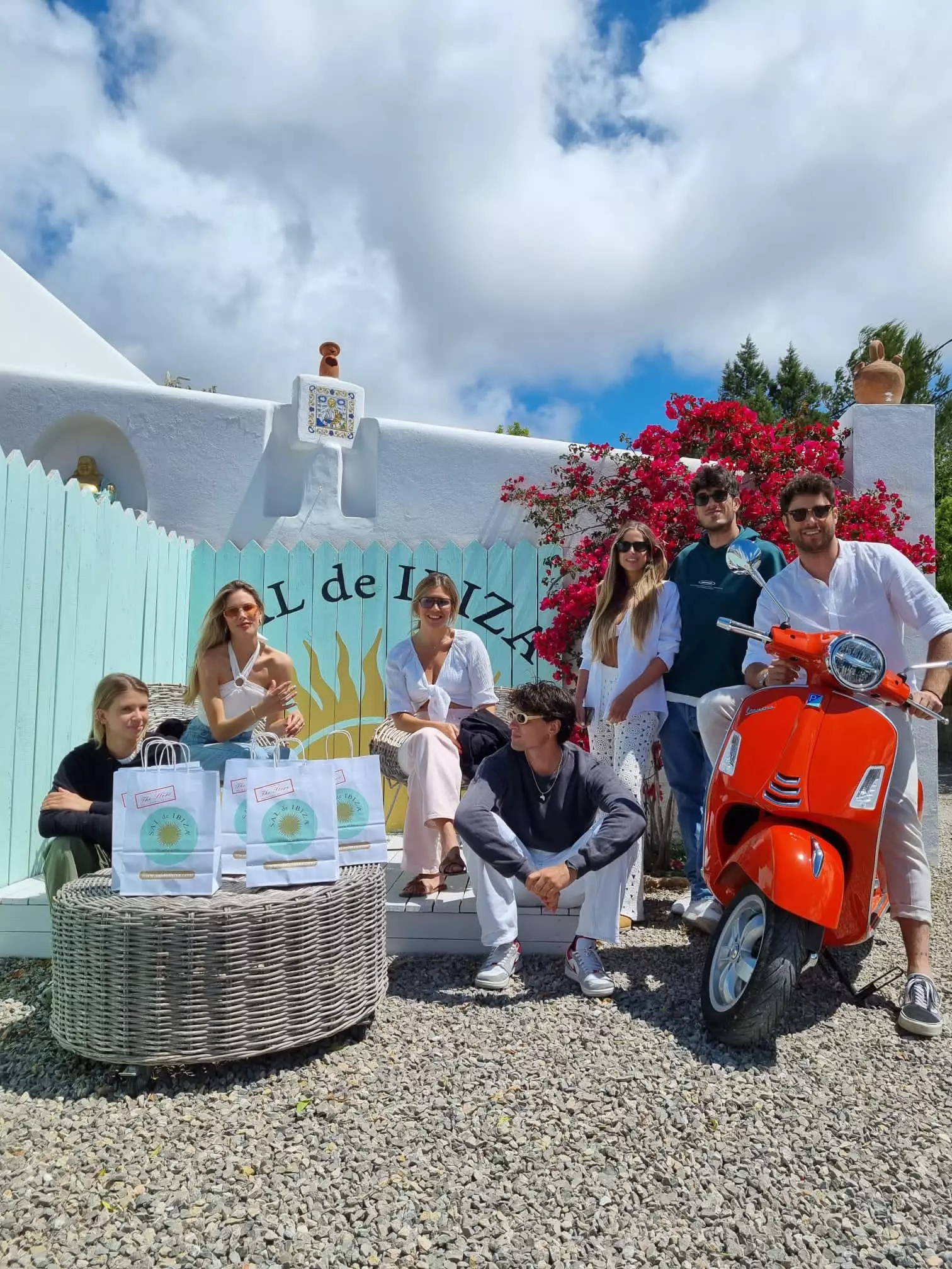 Pasukan Vespa di Sal de Ibiza