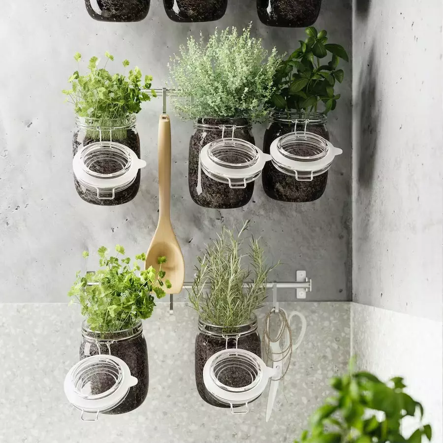 Ikea Glas Jar Planter