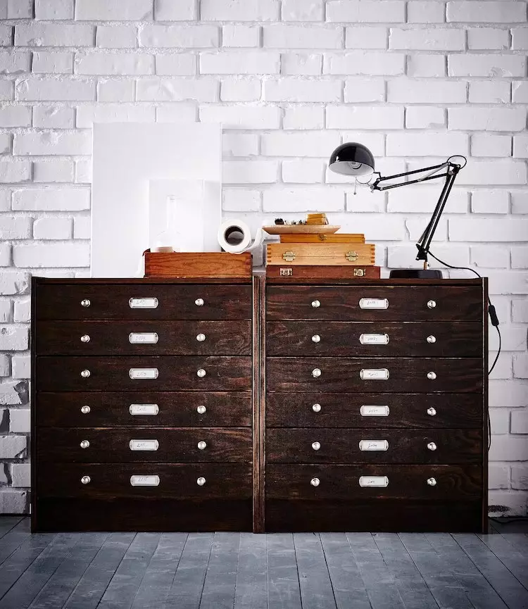 custom IKEA retro style chest of drawers