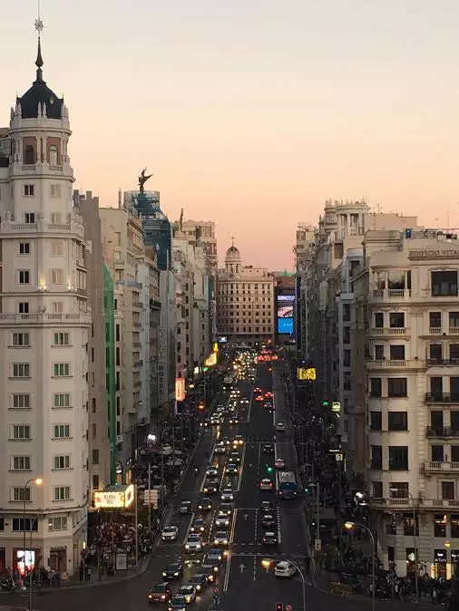 Útsýni yfir Gran Vía frá 622