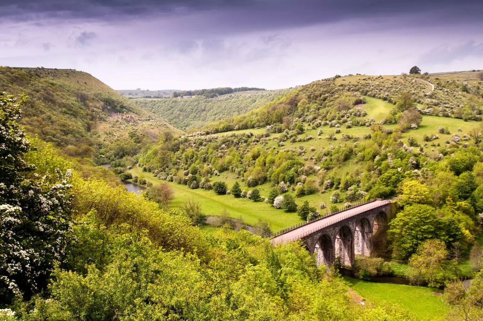 Peak District nacionalinio parko viadukas