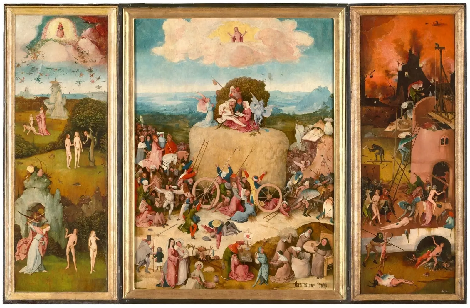 Hieronymus Bosch 'Haywagon Triptykon'