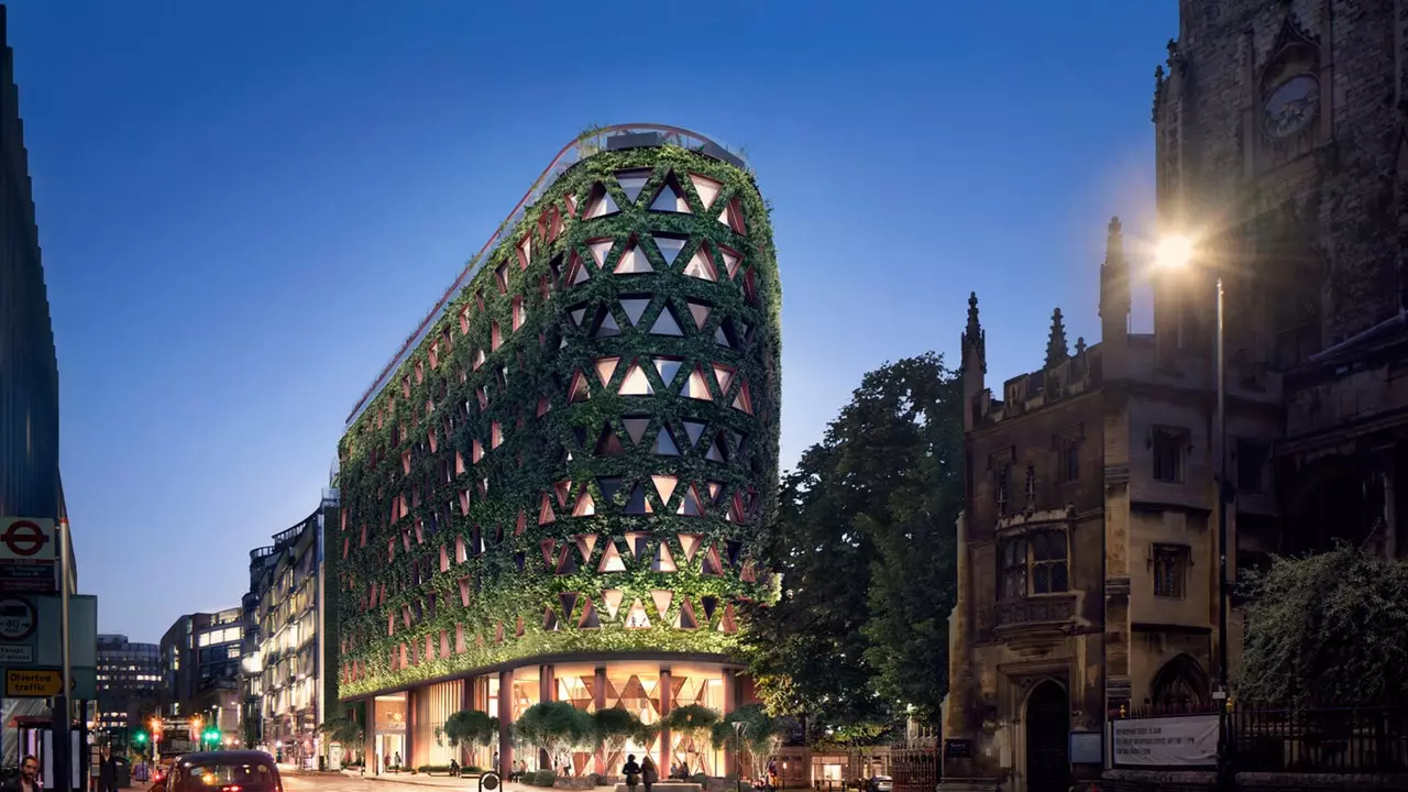 Londres aura un hôtel avec plus de 400 000 plantes sur sa façade