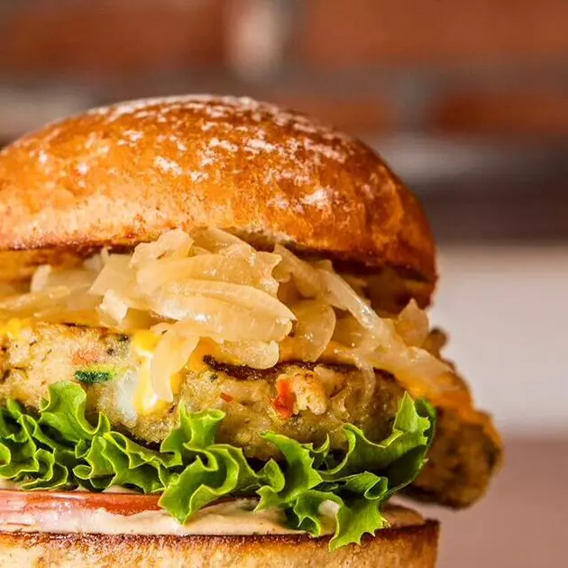 Vegetarische optie van Burger Lounge