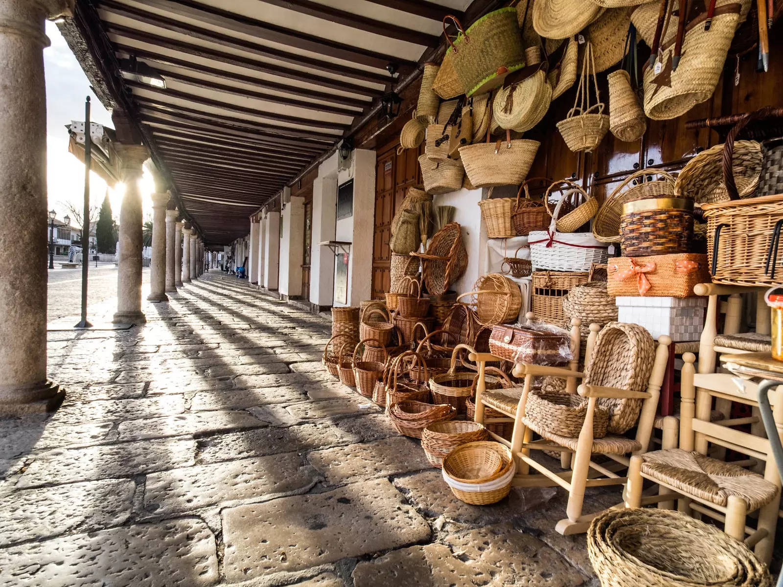 Magasins de sparterie et de vannerie à Almagro