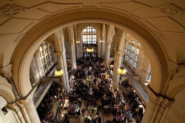 Winter Flea Market in an old bank