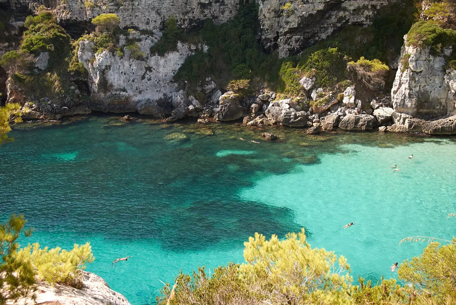 Wat zu Cala Macarella Schwammen ze maachen genéissen genéissen